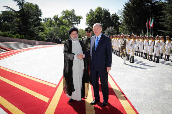 Türkischer Präsident Recep Tayyip Erdogan besucht den Iran. Foto: epa/Iranisches PrÄsidialamt Hand