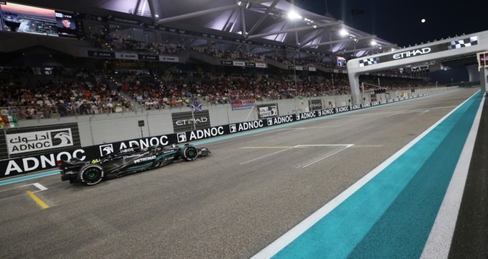 Der englische Formel-1-Pilot Lewis Hamilton von Mercedes-AMG Petronas in Aktion. Foto: epa/Ali Haider