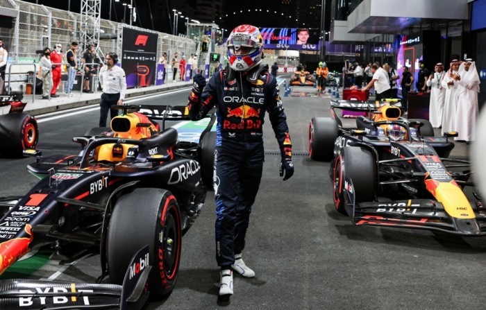 Niederländischer Fahrer Max Verstappen von Red Bull. Foto: epa/Ali Haider