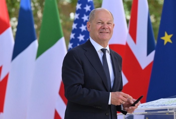 Olaf Scholz, deutscher Bundeskanzler, trifft zum G7-Gipfel in Borgo Egnazia ein. Foto: epa/Ettore Ferrari