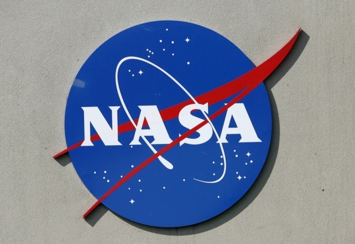 Das NASA-Logo am Johnson Space Center in Houston, wo sich 2007 ein bewaffneter Mann in einem Gebäude verschanzte. Foto: EPA/Aaron M. Sprecher