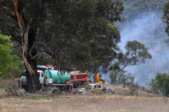 Höchste Alarmstufe für Buschfeuer in Melbourne. Foto: epa/Julian Smith