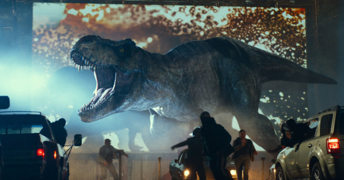 Ein Tyrannosaurus Rex in einer Szene des Films 