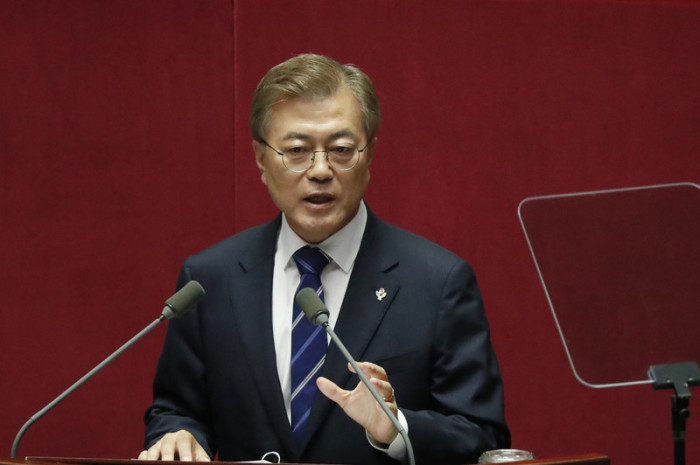  Südkoreas neuer Präsident Moon Jae In. Foto: epa/Jeon Heon-kyun