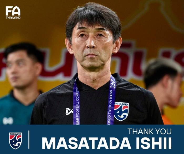 Thailands Verband beendet Zusammenarbeit mit Nationaltrainer Masatada Ishii. Bild: FA Thailand