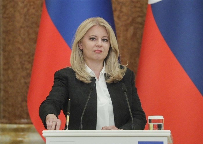 Die slowakische Präsidentin Zuzana Caputova. Foto: epa/Sergey Dolzhenko