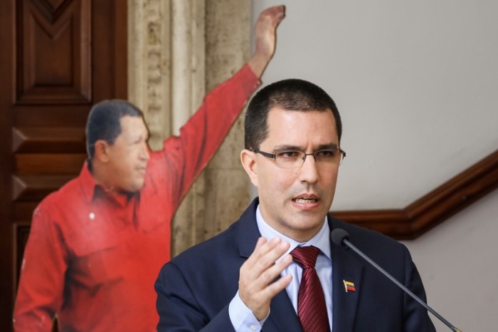  Der Außenminister Venezuelas, Jorge Arreaza. Foto: epa/Miguel Gutierrez