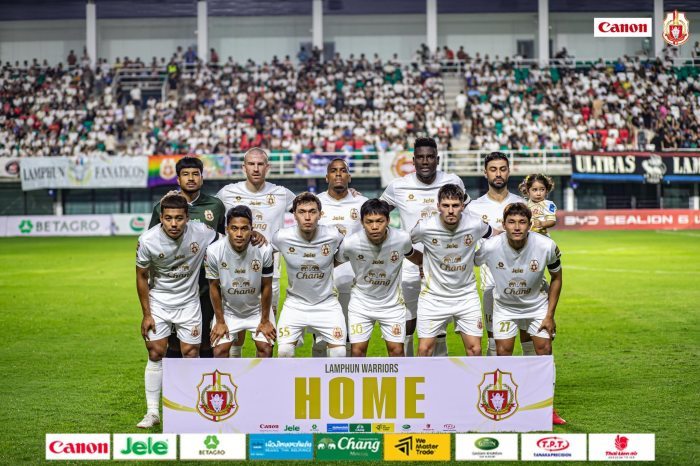 Klassenerhalt geschafft! Die Lamphun Warriors bleiben erstklassig und spielen am 17. Mai 2026 im Halbfinale des Chang FA-Cups gegen PT Prachuap. Foto: Lamphun Warriors