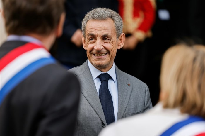 Ehemaliger französischer Präsident Nicolas Sarkozy. Foto: epa/Ludovic Marin