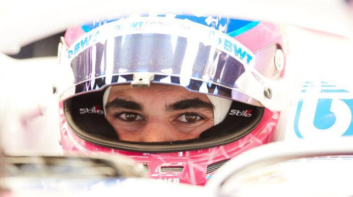 Sergio Perez, mexikanischer Formel-1-Pilot von BWT Racing Point auf der Rennstrecke Barcelona-Cataluna in Barcelona, Foto: epa/Alejandro Garcia