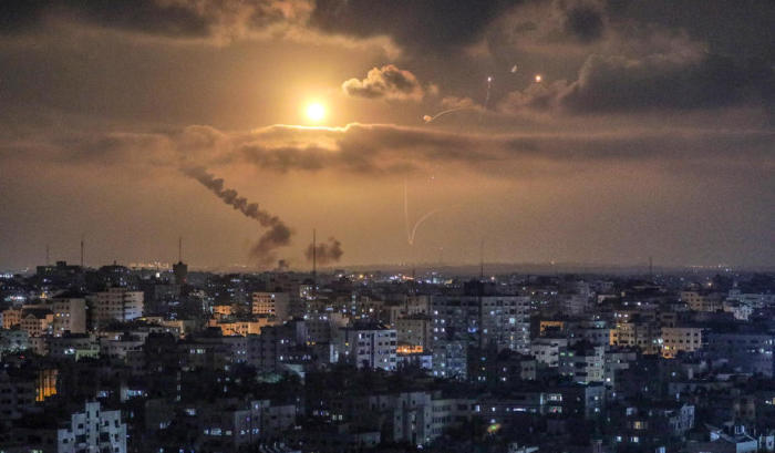 Der palästinensisch-israelische Konflikt eskaliert. Foto: epa/Mohammed Saber