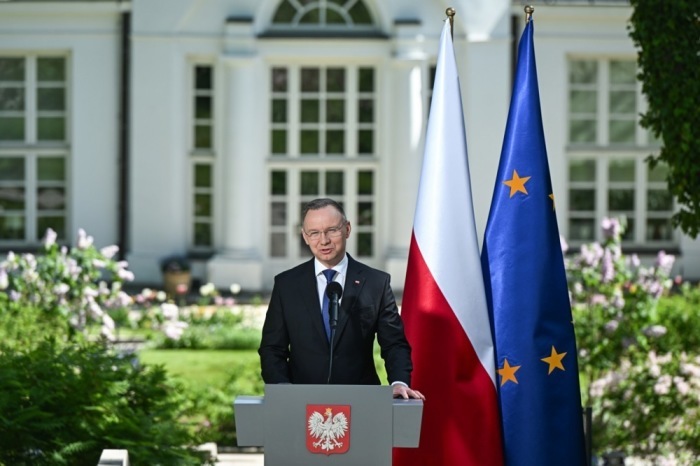 Präsident Duda feiert den 20. Jahrestag des EU-Beitritts Polens. Foto: epa/Radek Pietruszka