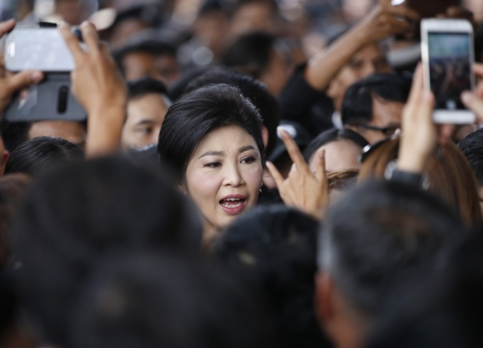 Die ehemalige thailändische Premierministerin Yingluck Shinawatra (C) Archivfoto: EPA/NARONG SANGNAK