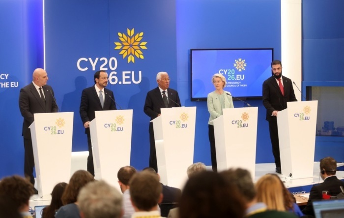 Informelles Treffen der Staats- und Regierungschefs der EU in Zypern. Foto: epa/George Christoforou