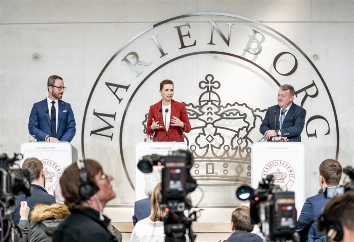Präsentation der neuen dänischen Regierung in Marienborg. Foto: epa/Mads Claus Rasmussen DÄnemark Out