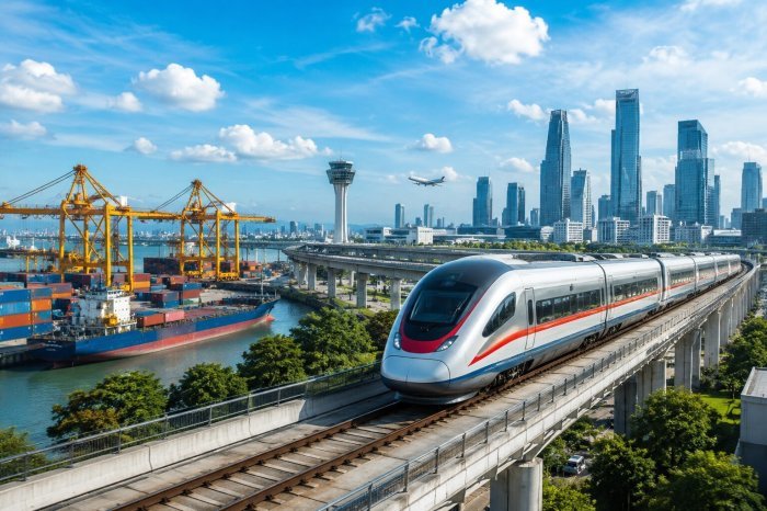 Die Wirtschaft fordert eine zügige Umsetzung der Infrastrukturprojekte im Eastern Economic Corridor, um die internationale Wettbewerbsfähigkeit Thailands zu stärken. Bild: KI generiert