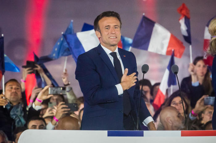 Macron gewinnt die französischen Präsidentschaftswahlen. Foto: epa/Christophe Petit Tesson