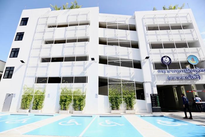 Das neue Parkhaus in Naklua öffnet im Juli für den kostenlosen Testbetrieb. Bild: PR Pattaya