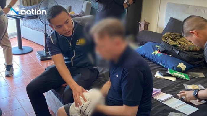 Die thailändische Polizei konfiszierte zahlreiche Geräte bei der Festnahme des deutschen Verdächtigen in Chonburi. Foto: The Nation