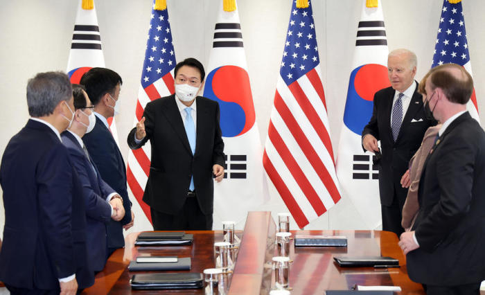 Der US-Präsident Joe Biden besucht Südkorea. Foto: epa/Yonhap