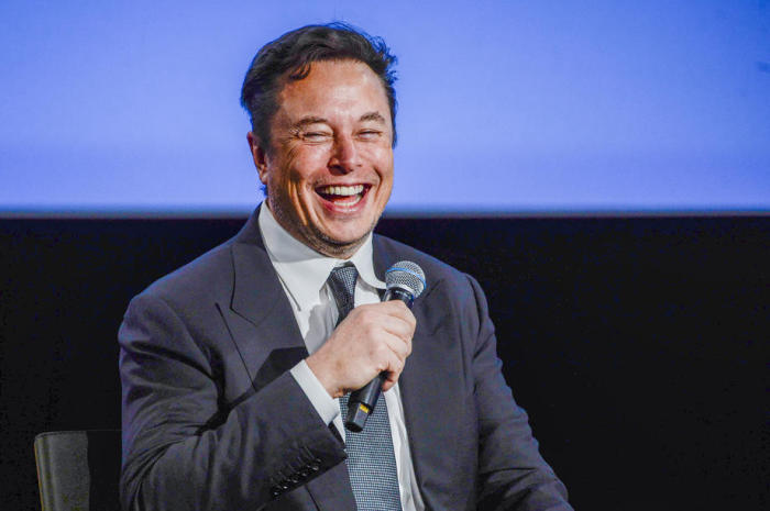 Tesla Gründer Elon Musk in Stavanger. Foto: epa/Carina Johansen