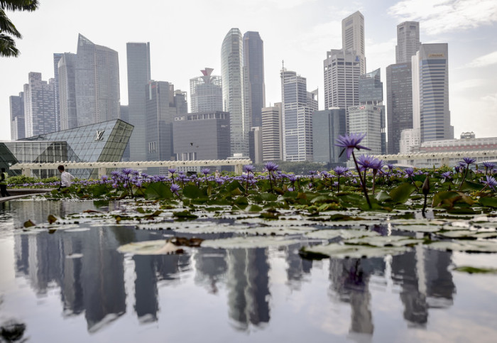  Singapurs imposante Skyline. Foto: epa/Wallace Woon