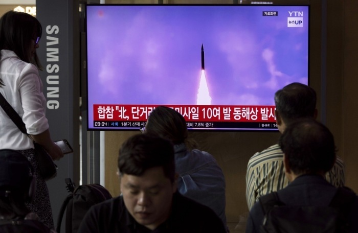 Seoul reagiert, nachdem Nordkorea mehrere ballistische Raketen in die Ostsee geschossen hat. Foto: epa/Jeon Heon-kyun epa-efe