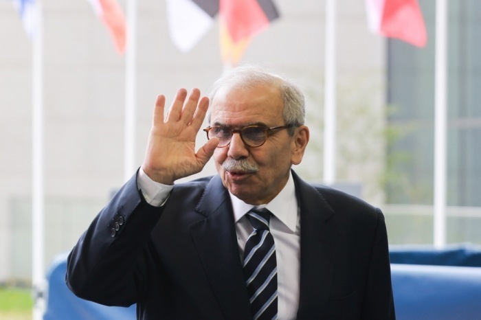 Der libanesische Ministerpräsident Nawaf Salam trifft zum EU-Außenministerrat in Luxemburg ein. Foto: epa/Olivier Hoslet