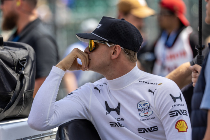 Indianapolis Motor Speedway, Indycar-Series-Fahrer Mick Schumacher qualifiziert sich für das Indianapolis 500 auf dem Indianapolis Motor Speedway. Foto: Manas S Yadav/Asp/asp Via Zuma Press Wire/dpa