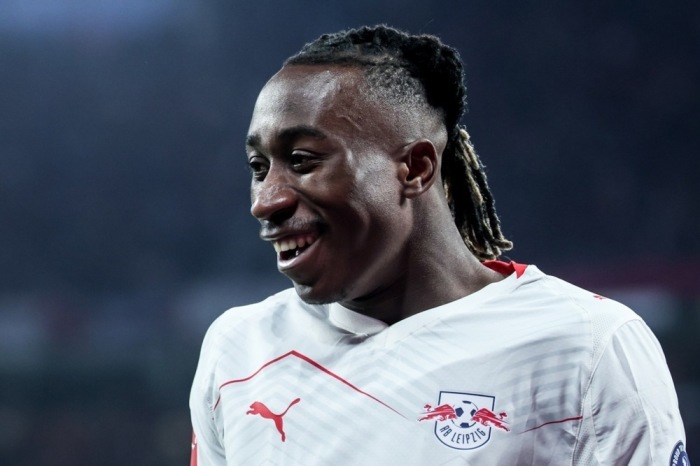 RB-Leipzig-Profi Yan Diomande während des Bundesligaspiels gegen den 1. FC Union Berlin in Leipzig. Foto: EPA/Filip Singer