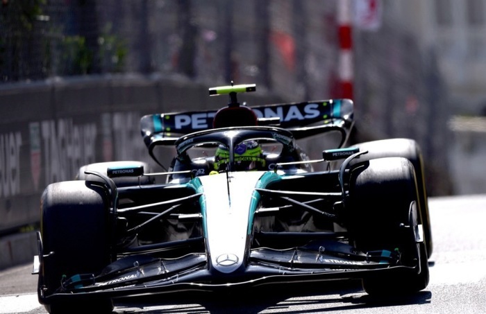 Mercedes-Fahrer Lewis Hamilton aus Großbritannien. Foto: epa/Anna Szilagyi