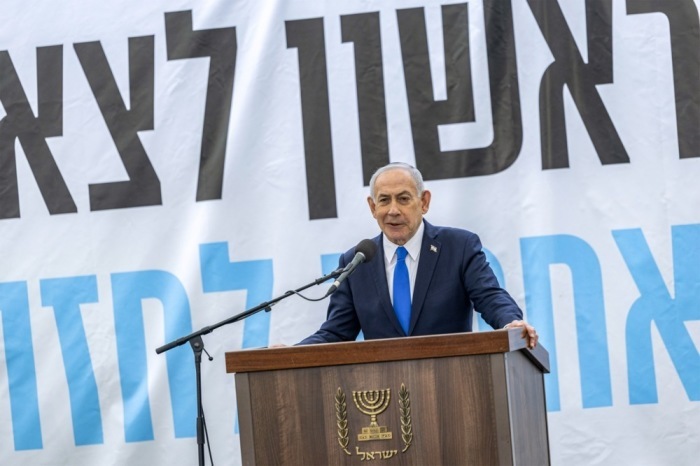 Israels Ministerpräsident Benjamin Netanjahu. Foto: epa/Chaim Goldberg                Enjamin Netanjahu Hält Eine Pressekonferenz Ab. |||foto: epa/yonatan Sindel