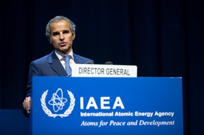 Rafael Mariano Grossi, Generaldirektor der IAEO, hält eine Rede während der 66. Generalkonferenz der Internationalen Atomenergie-Organisation (IAEO) am Hauptsitz der IAEO am Sitz der Vereinten Nationen in Wien. Foto: epa/Christian Bruna
