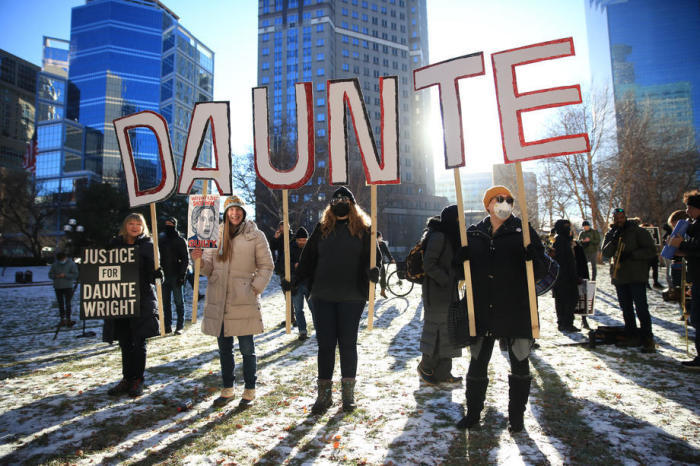 Schießerei von Daunte Wright in Minneapolis. Foto: epa/Nikolas Liepins