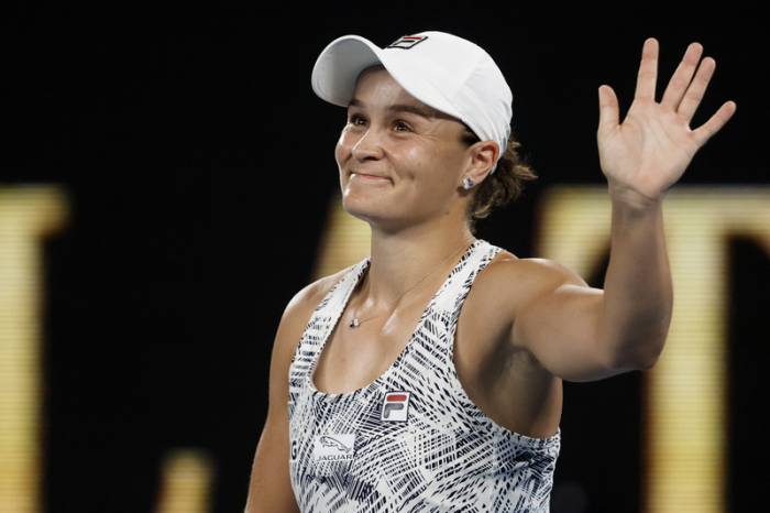 Grand Slam - Australian Open, Einzel, Damen, Halbfinale, Barty (Austalien) - Keys (USA): Ashleigh Barty feiert ihren Sieg. Foto: Hamish Blair
