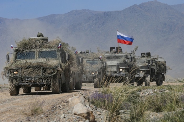 Russische Soldaten nehmen an den Militärübungen der Organisation des Vertrags über kollektive Sicherheit (CSTO) teil. Foto: epa/Igor Kovalenko