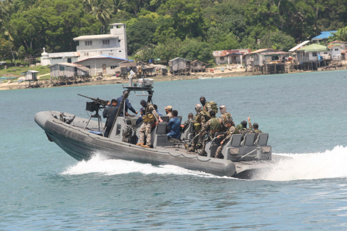  Patrouillenboot-Einsatz im Kampf gegen Abu Sayyaf in der philippinischen Inselprovinz Tawi-Tawi (Archivbild). Foto: epa/Ben Hajan