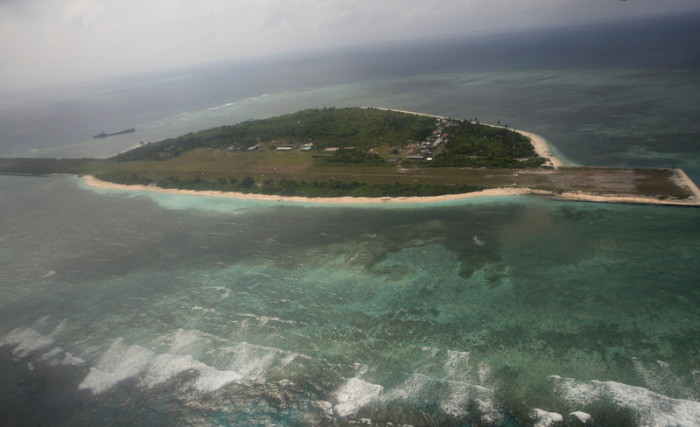  Die zur Spratly-Inselgruppe gehörende Insel Pagasa. Foto: epa/Rolex Dela Pena/pool