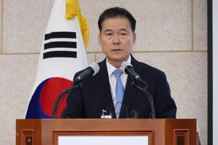 Minister für Wiedervereinigung Kim Yung-ho in Seoul. Foto: epa/Yonhap South Korea Out