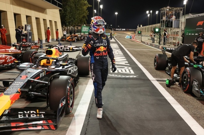 Max Verstappen, niederländischer Formel-1-Fahrer von Red Bull, in Sakhir. Foto: epa/Ali Haider