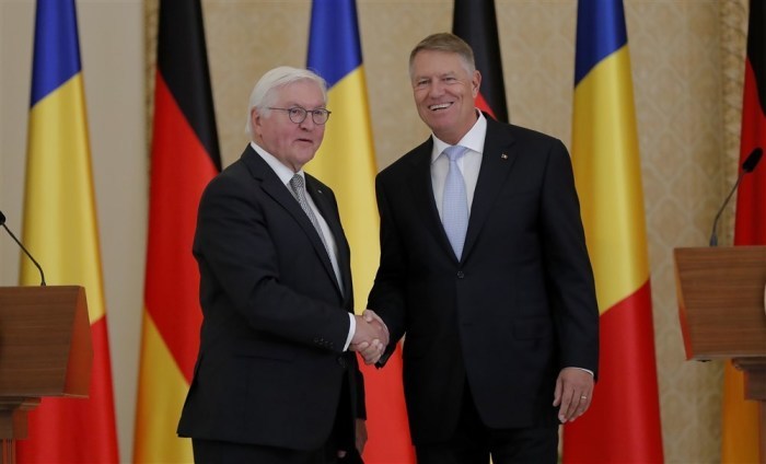 Der deutsche Bundespräsident Frank-Walter Steinmeier besucht Rumänien. Foto: epa/Robert Ghement