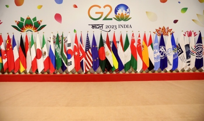 Die Vorbereitungen für den G20-Gipfel in Neu Delhi, Indien. Foto: epa/Harish Tyagi