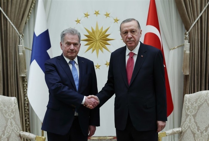 Der finnische Präsident Sauli Niinisto besucht die Türkei. Foto: epa/Murat Cetin Muhurdar Handout