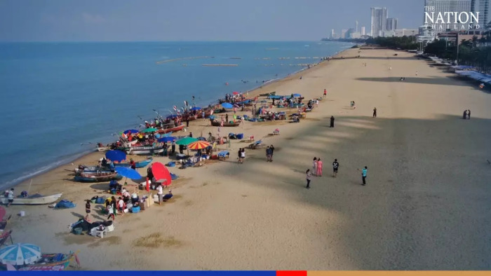 Der Jomtien Beach wurde von 5 auf 51 Meter verbreitert. Foto: The Nation