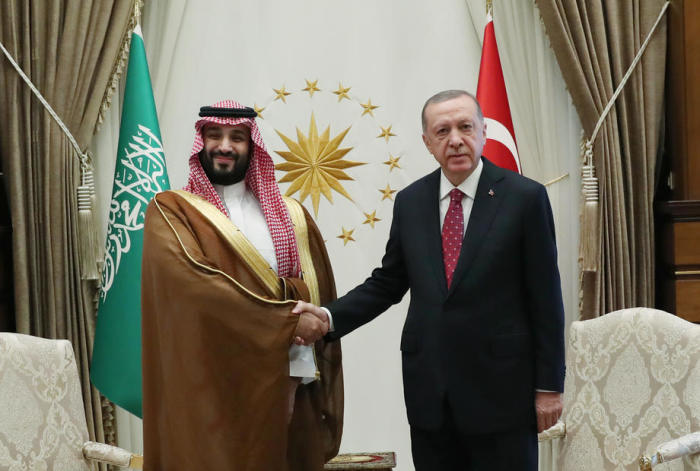 Saudi-Arabiens Kronprinz Mohammed bin Salman besucht die Türkei. Foto: epa/Mrat Cetinmuhurdar Handout