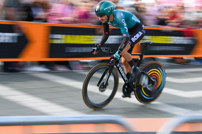 Emanuel Buchmann vom UCI World Team Bora aus Deutschland. Foto: epa/Tibor Illyes