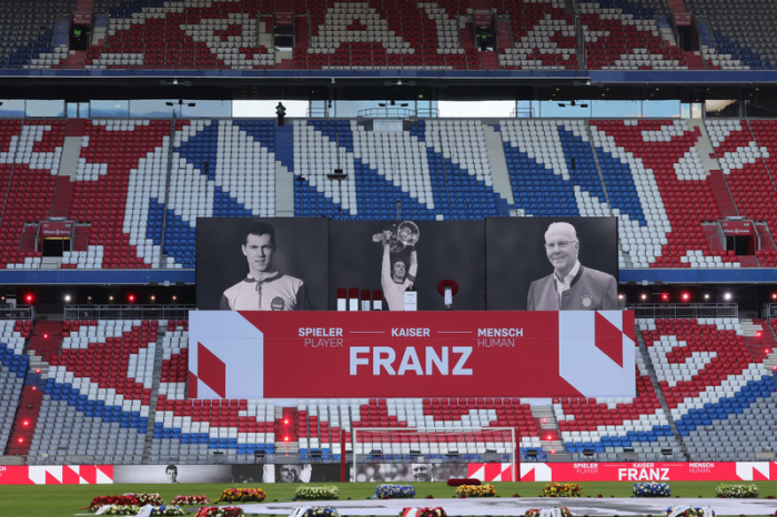 Gedenkfeier des FC Bayern München für Franz Beckenbauer in der Allianz Arena. Foto: Christian Charisius/dpa