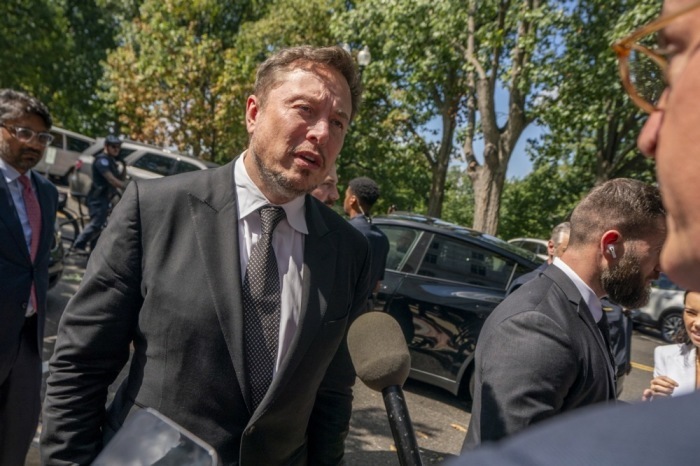 Elon Musk, der Unternehmer, in Washington. Foto: epa/Shawn Thew
