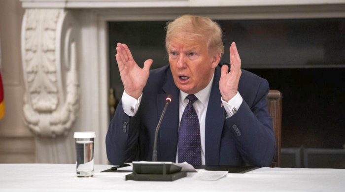US-Präsident Donald J. Trump im State Dining Room, im Weißen Haus, Washington, DC. Foto: epa/Doug Mills