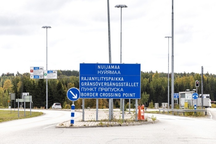 Grenzübergang zwischen Finnland und Russland. Foto: epa/Roni Rekomaa